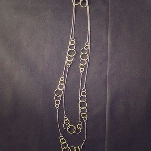 Yellow & Silver earrings and necklace set